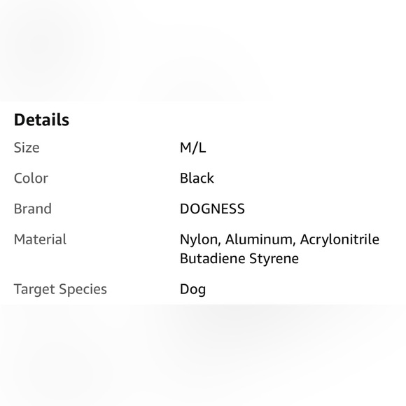 NWT Dogness Collar Size Medium and NWT Dogness M/L Leash Black and gray - Picture 13 of 14